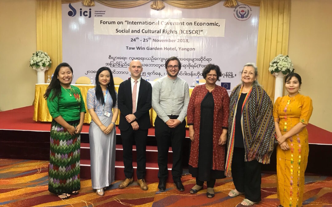 ICJ and Myanmar National Human Rights Commission Forum on Economic, Social and Cultural Rights