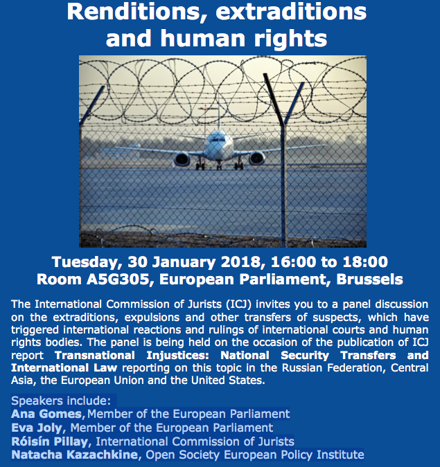 Event: renditions, extraditions and human rights