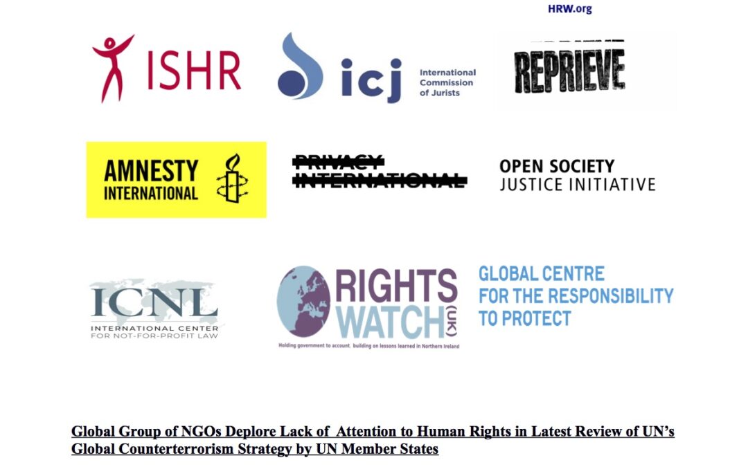 ICJ joins call for human rights and civil society in UN counter-terrorism strategy